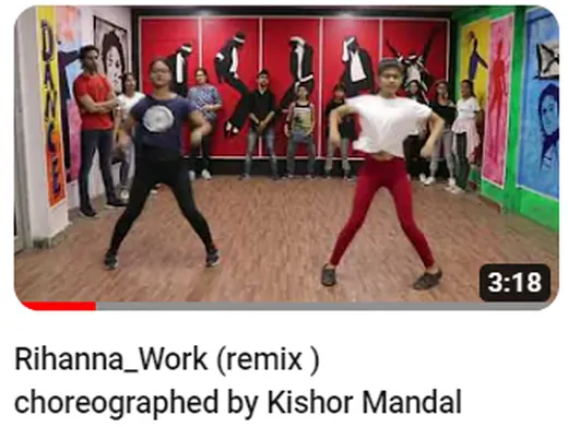 Dance choreography performance video