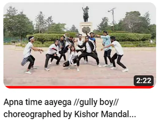Dance performance video